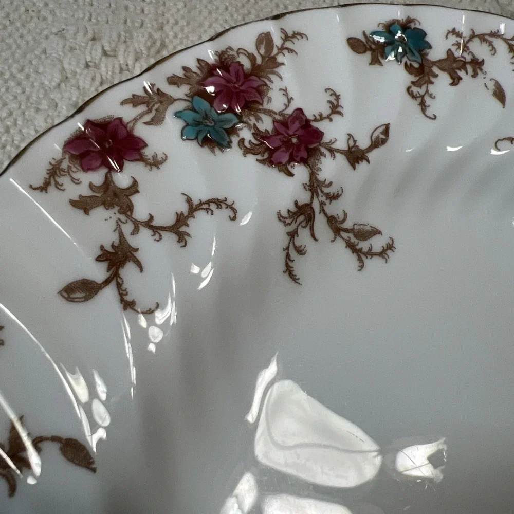 MINTON CHINA ANCESTRAL S-376 LARGE OVAL SERVING PLATTER‎ 12.5" EUC - Picture 2 of 12